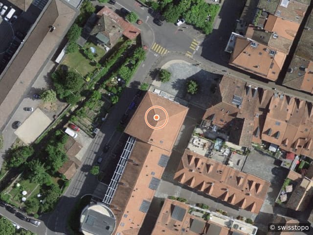 Luftbild der Lage – Rue des Remparts 2, 1095 Lutry
