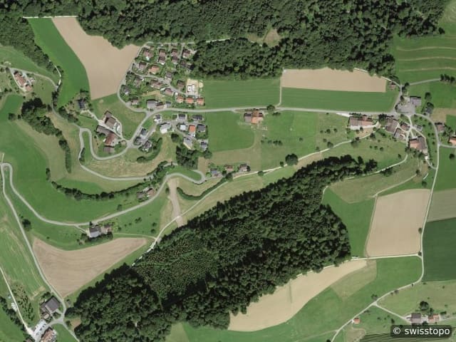 Luftbild: das Gebiet