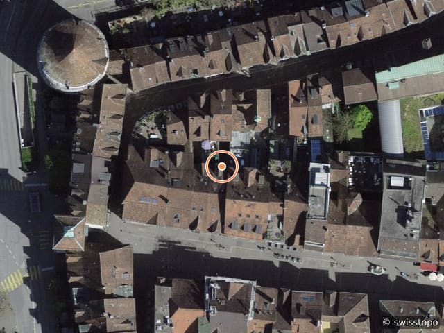 Luftbild Gurzelngasse 32, Solothurn