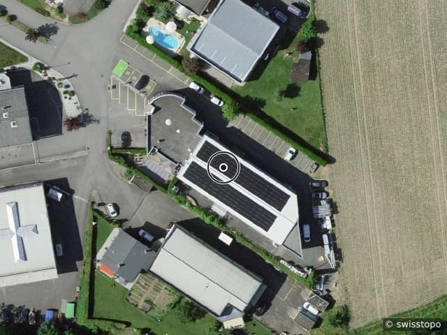 Luftbild der Lage – Champ de la Vigne 7, 1470 Estavayer