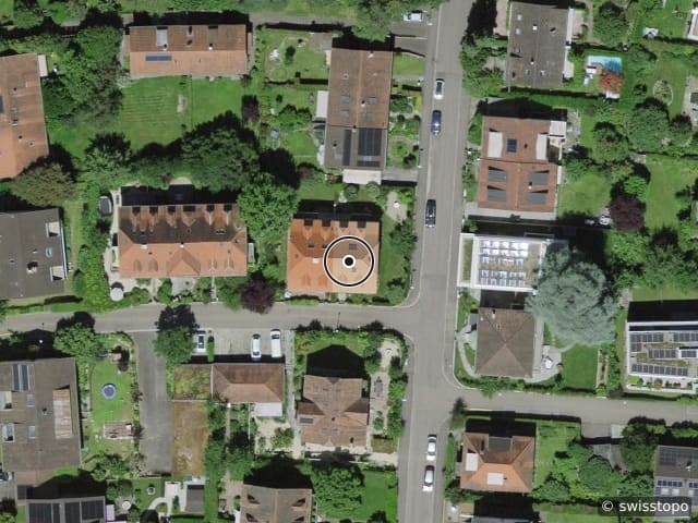 Luftbild Aeneas Silvius-Strasse 29, Basel, ruhige Lage