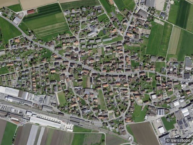 Luftbild Müntschemier