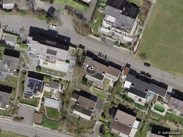 Vista aerea della posizione – Rebbergstrasse 22, 8113 Boppelsen