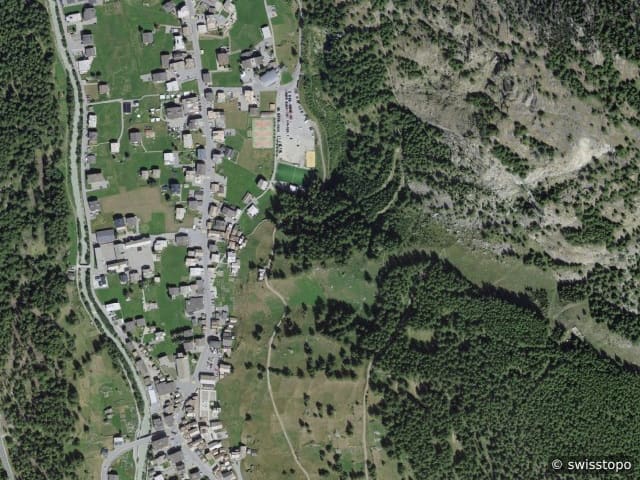 Luftbild Saas-Grund