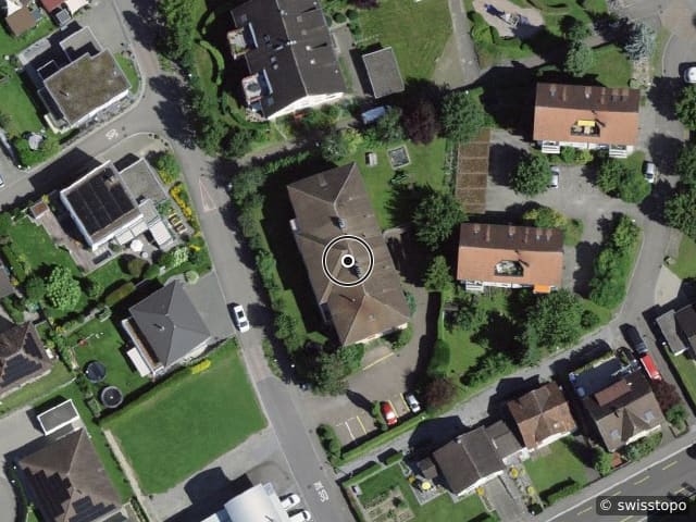 Luftbild der Lage – Obstgartenstrasse 4, 9325 Roggwil