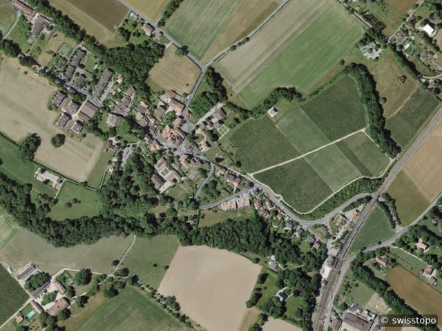 Luftbild Céligny