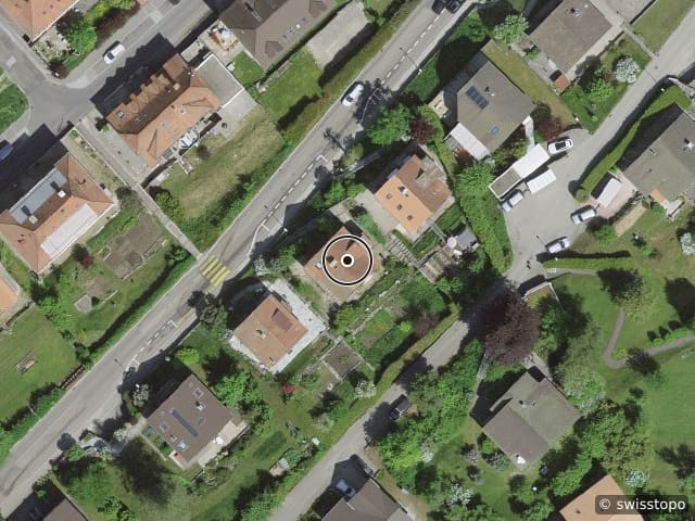 Luftbild der Lage – Rue des Fiottets 13, 2400 Le Locle