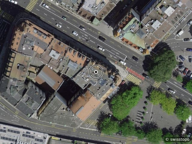 Luftbild Avenue Pictet-de-Rochemont 8, Genève