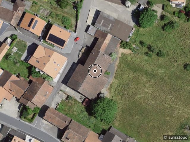 Luftbild Rue de la Croix Blanche 4, Sullens