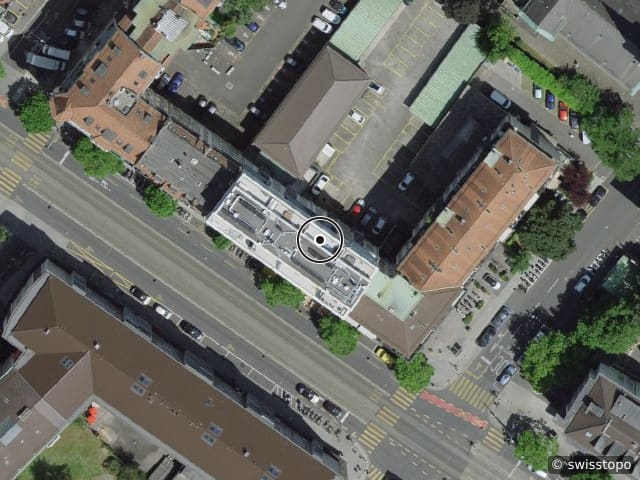 Luftbild Rue de la Servette 76, Genève