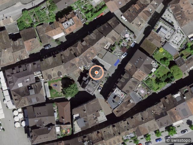 Luftbild Herrengasse 7, Rapperswil
