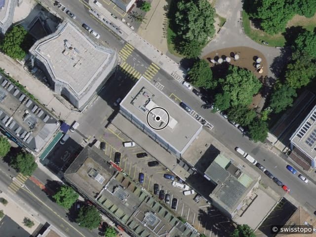 Luftbild Rue des Maraîchers 8, Genève