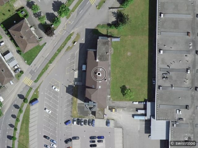 Luftbild Freiburgstrasse 49, Murten