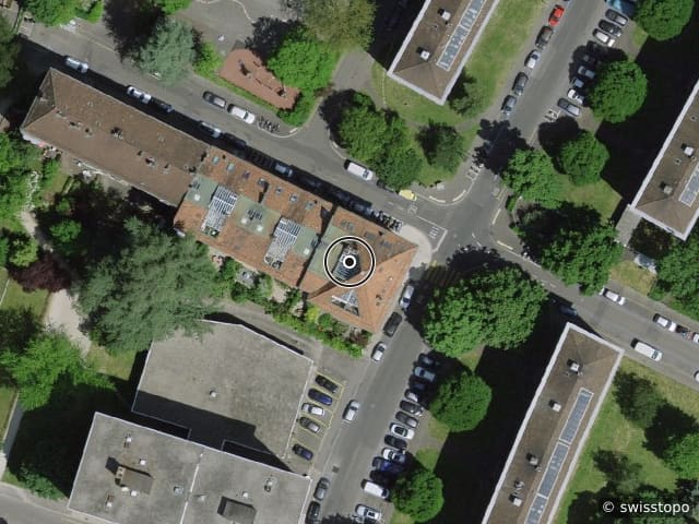 Luftbild Rue Charles-Giron 25, Genève