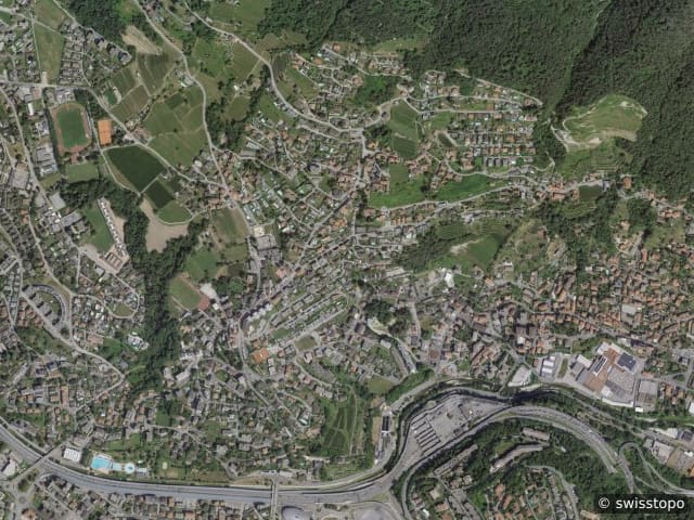 Luftbild der Lage – 6833 Vacallo