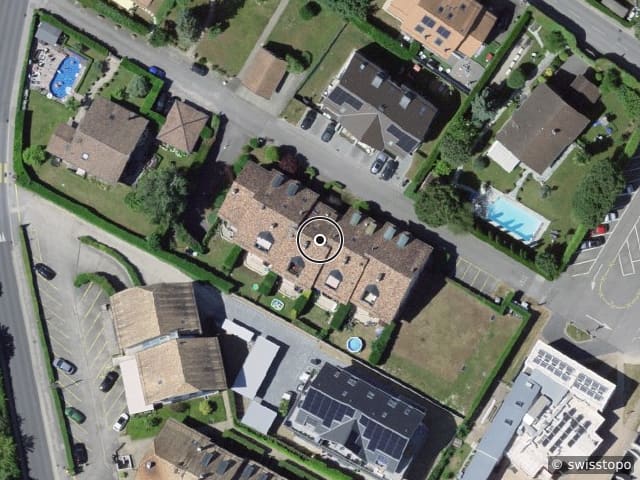 Luftbild der Lage – Vy Marguerite 4-6, 1291 Commugny