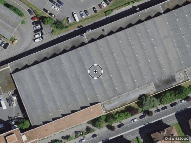 Luftbild der Lage – Avenue du Tir-Fédéral 44, 1003 Lausanne