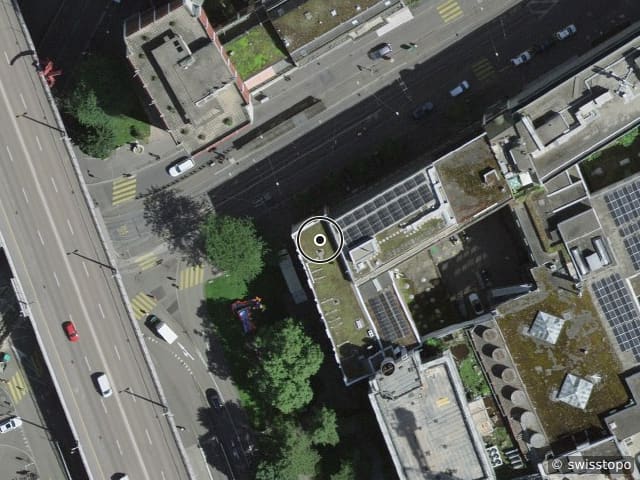 Luftbild der Lage – Steinentorstrasse 45, 4051 Basel