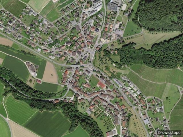 Luftbild Tegerfelden