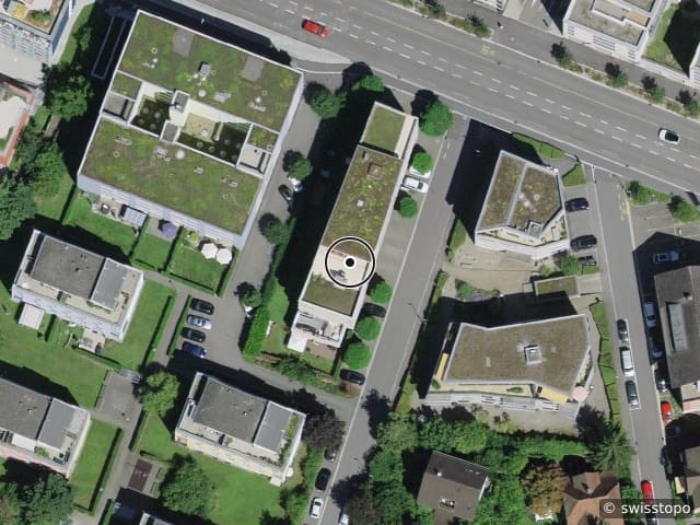 Luftbild Wiesenstrasse 2, Aarau