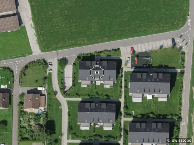 Vue aérienne de l’emplacement – Sangiweg 16, 8555 Müllheim Dorf