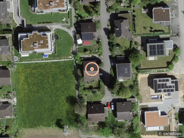 Luftbild der Lage – Pilatusring 6, 4922 Bützberg