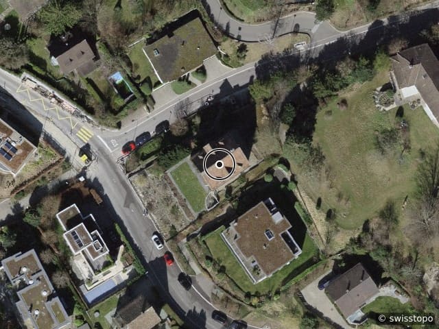 Luftbild der Lage – Schiedhaldenstrasse 23, 8700 Küsnacht