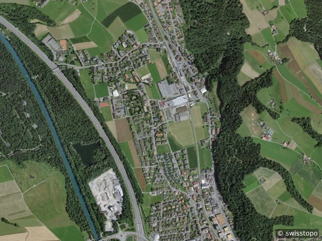 Luftbild: das Gebiet