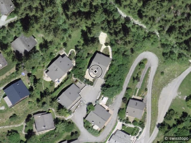 Luftbild Rue des Audannes 27, Anzère