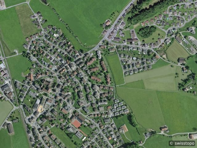 Luftbild: das Gebiet