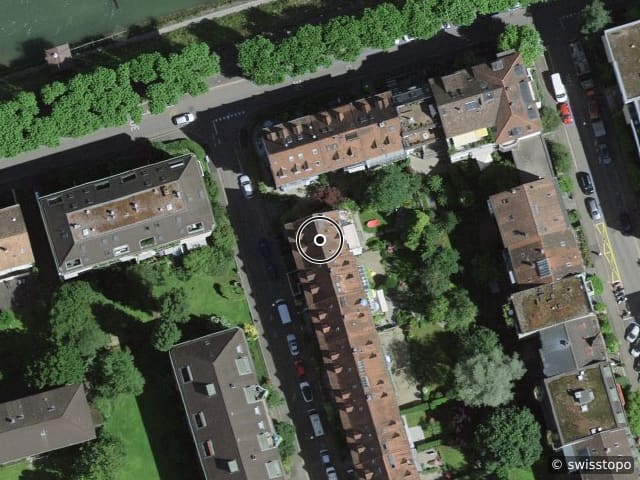 Luftbild Eptingerstrasse 3, Am Rhein