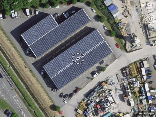 Luftbild Rue des Champs Lovats 11, Yverdon-les-Bains