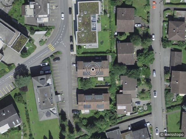 Luftbild der Lage – Mattstrasse 13, 6052 Hergiswil