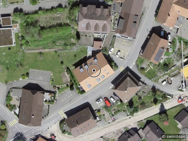 Luftbild der Lage – Lauterbachstrasse 136a, 3280 Murten