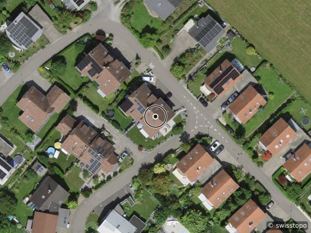 Luftbild der Lage – Obere Platte 13, 8547 Gachnang