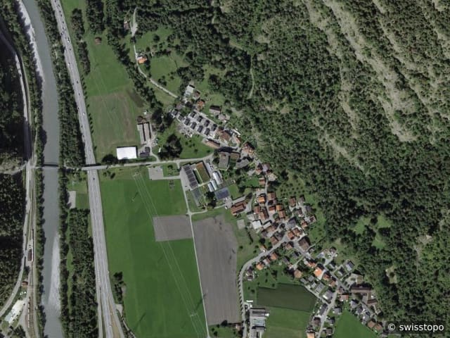 Luftbild der Lage – 7405 Rothenbrunnen