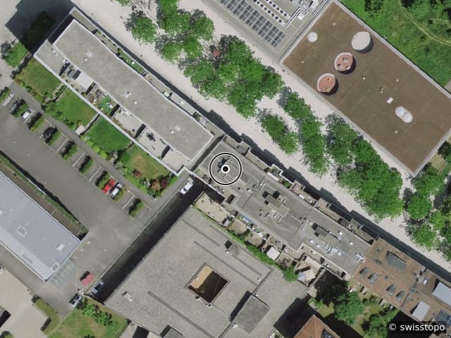 Luftbild Rue Chandieu 9, Genève