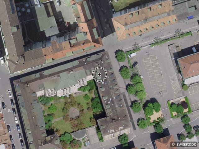 Luftbild Rue Saint-Paul 11, Fribourg