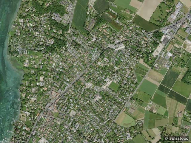 Aerial view of the location – Vésenaz