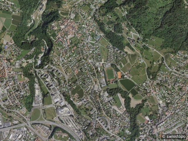 Luftbild: das Gebiet