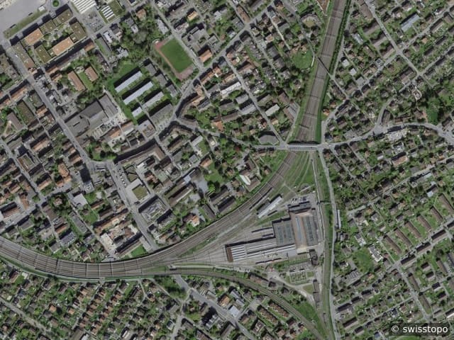 Luftbild Biel/Bienne