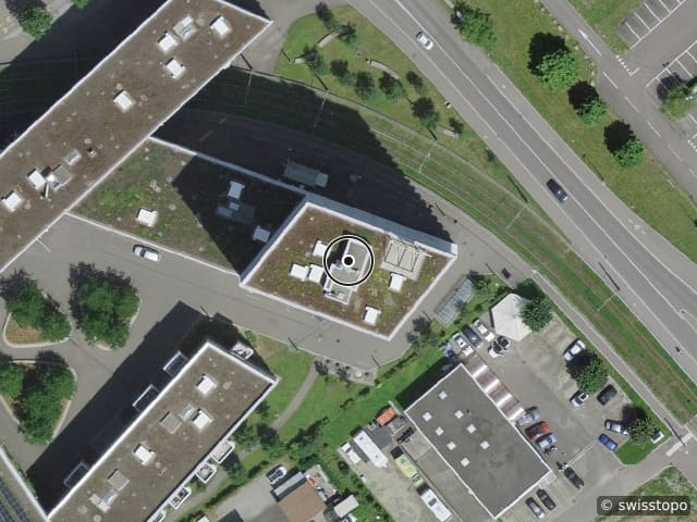 Luftbild der Lage – Sandäckerstrasse 10, 8957 Spreitenbach