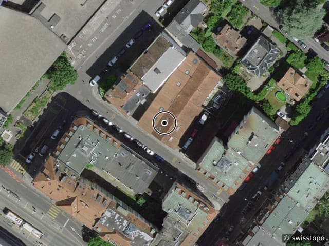 Luftbild Rue Benjamin-SOULLIER 12, Genève