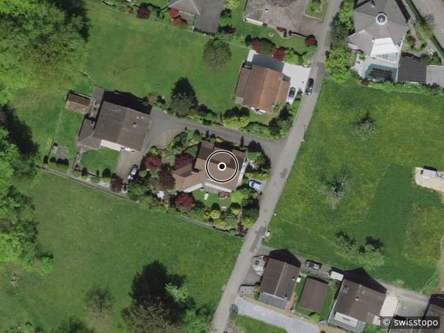 Luftbild der Lage – Rainweg 3, 4226 Breitenbach
