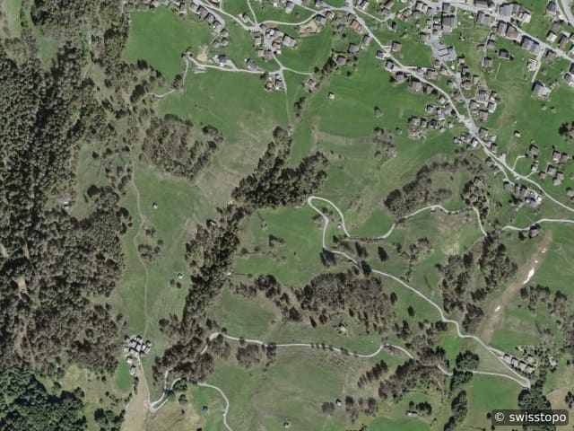Luftbild der Lage – 3944 Unterbäch