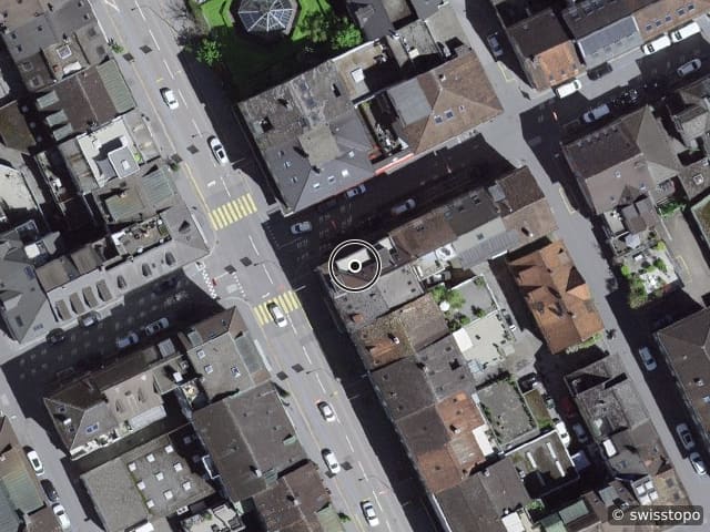 Luftbild der Lage – Kirchstrasse 15, 8750 Glarus