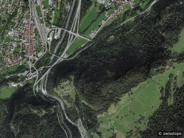 Luftbild Thusis