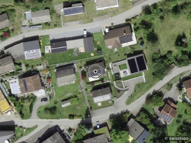 Luftbild Via Tignuppa 34, Trin