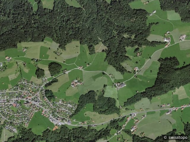 Luftbild der Lage – Eggersriet