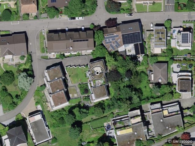 Luftbild der Lage – Am Zunftackerrain 32, 4133 Pratteln